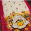 Digital Print Cotton Linen Saree with Blouse ( pink, Free Size )