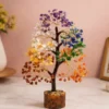 7 Chakra Crystal Tree for Positive Energy – Natural Gemstone Money Tree for Reiki Healing, Feng Shui, Vastu & Home Décor ( default, OS )