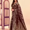 Jacquard Saree Everyday Elegance Collection ( maroon, OS )