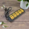 10 Socket Extension Board with Universal Plug Design and 1.5 Meter Power Cable for Home Office and Electronics ( default, Standard )