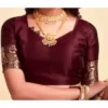 Jacquard Saree Everyday Elegance Collection ( maroon, OS )