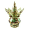 Traditional Decorative Pooja Kalash with Lotus Crown Design for Rituals (1 Set) ( default, OS )