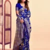 Jacquard Saree Everyday Elegance Collection ( Royal Blue, OS )