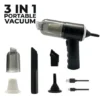 Powerful 3-in-1 Vacuum Cleaner for Car & Home – Compact, Cordless, Wet & Dry, Blower Function, Mini & Portable for Sofa, Dust, and Deep Cleaning - portable vacuum cleaner for car, bike and so