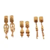 Combo Earrings for Women & Girls – Brass Gold Plated Drop Earrings ( default, Standard )