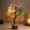7 Chakra Crystal Tree for Positive Energy – Natural Gemstone Money Tree for Reiki Healing, Feng Shui, Vastu & Home Décor ( default, OS )