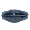 Durable Navy Blue Vegan Leather Laptop Bag with Reinforced Stitching ( blue, Standard )