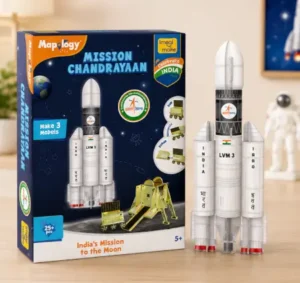 Imagimake Mapology Chandrayaan 3D Space Puzzle – ISRO Rocket & Satellite Educational Toy Set for Kids 5+ Years ( white, OS )