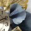 Decorative Round Iron Metal Wall Clock for Living Room, Bedroom, Office with Urdu Dail. ( blue, M )