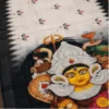 Digital Print Cotton Linen Saree with Blouse ( black, Free Size )
