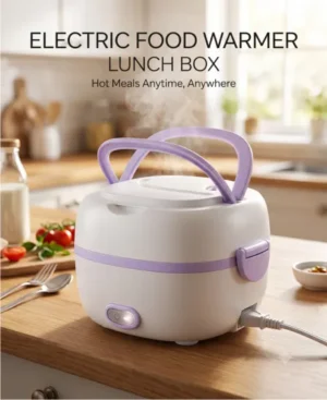 Electric Food Warmer Lunch Box with Stainless Steel Tray