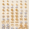 Gold Plated Alloy Floral Adjustable Finger Ring for Women
