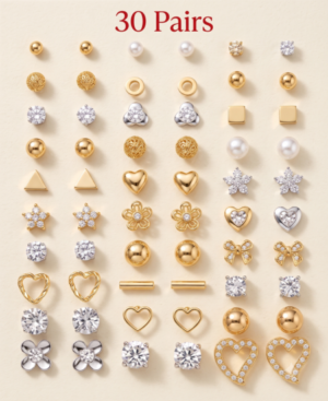 Gold Plated Alloy Floral Adjustable Finger Ring for Women