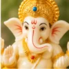 Lord Ganesha Idol for Home Decor & Pooja, Cute Ganpati Murti, Resin, 1 Pc ( multicolor, OS )