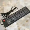 10 Socket Extension Board with Universal Plug Design and 1.5 Meter Power Cable for Home Office and Electronics ( default, Standard )