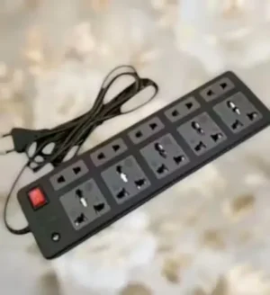 10 Socket Extension Board with Universal Plug Design and 1.5 Meter Power Cable for Home Office and Electronics ( default, Standard )