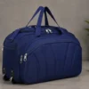 60L Travel Duffel Bag with Trolley Sleeve – Unisex Polyester Weekender Luggage Bag for Men & Women ( blue, OS )