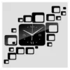 Amazing Stylish Square Acrylic Wall Clock – Modern Plastic Design, All-Purpose ( black, Standard ).