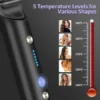 Hair Straightener Comb Brush with 5 Temperature Control ( default, Standard )