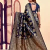Jacquard Saree Everyday Elegance Collection ( blue, OS )