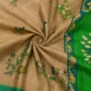 Silk Saree with Blouse, Khadi Silk Designer Printed Saree for Women,1 Pc ( brown, Free Size )