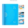 Premium Silicone Roti/Chapati Making Mat – 50×40 CM | Non-Stick, Food-Safe, Measured Pastry Mat ( blue, 50X40 CM )
