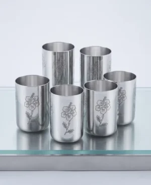 Stainless Steel Water and Juice Tumbler Set