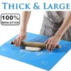Premium Silicone Roti/Chapati Making Mat – 50×40 CM | Non-Stick, Food-Safe, Measured Pastry Mat ( blue, 50X40 CM )