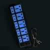 10 Socket Extension Board with Universal Plug Design and 1.5 Meter Power Cable for Home Office and Electronics ( default, Standard )