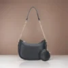 Small Classic Chain Shoulder Bag Black | Vegan Leather Women & Girl's Handbag ( black, Standard )