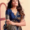 Jacquard Saree Everyday Elegance Collection ( blue, OS )