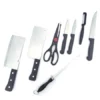 8 Piece Stainless Steel Kitchen Knife Set with Scissor, Peeler & Sharpener ( default, Standard )