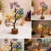 7 Chakra Crystal Tree for Positive Energy – Natural Gemstone Money Tree for Reiki Healing, Feng Shui, Vastu & Home Décor ( default, OS )