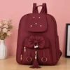 Lightweight Casual School, College & Travel Backpack for Women ( red, OS )