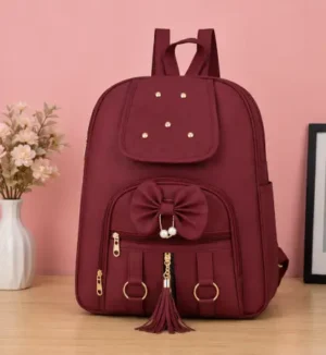 Lightweight Casual School, College & Travel Backpack for Women ( red, OS )