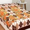 Elegant Polyester Blanket – Floral Design, Free Size 86×56 in ( default, OS )
