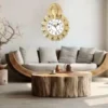 Stylish Wall Clock | Analog Plastic Wall Clock for Home & Gifting, 22 x 22 cm. ( silver, Standard )