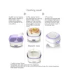 Electric Lunch Box Portable Food Warmer Food Heating Lunch Box Removable Food-Grade Stainless Steel Compartments, for Car, Truck, office ( default, Standard ).