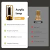 Crystal Lantern Table Lamp – 3 Colors Rechargeable LED ( default, Standard )