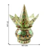 Traditional Decorative Pooja Kalash with Lotus Crown Design for Rituals (1 Set) ( default, OS )