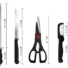 8 Piece Stainless Steel Kitchen Knife Set with Scissor, Peeler & Sharpener ( default, Standard )