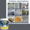 Transparent Waterproof Glue Sealant | High Strength Leak Repair Adhesive for Roof, Wall, Tile, Pipe & Crack Repair ( default, Standard )