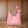 Shoulder Hobo Bag | Vegan Leather Women & Girl's Handbag ( pink, Standard )