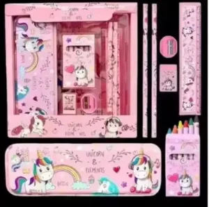Stationery Kit for Girls – Pink Pencil Set ( default, Standard )