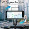 Motorcycle Bicycle Waterproof Mobile Stand, Adjustable Handlebar Phone Holder for Bike & Scooter ( black, OS )