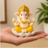 Lord Ganesha Idol for Home Decor & Pooja, Cute Ganpati Murti, Resin, 1 Pc ( multicolor, OS )
