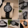 Women’s Designer Metal Analog Watch – Round Brown Dial Quartz Wristwatch | Stylish Fashion Watch with Additional Strap ( black, OS )