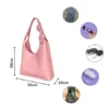 Shoulder Hobo Bag | Vegan Leather Women & Girl's Handbag ( pink, Standard )