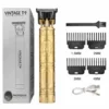 Vintage T9 Metal Body Trimmer – Rechargeable Beard & Hair Clipper ( default, FREE SIZE )