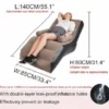 Inflatable Sofa Chair with Footstool & Electric Air Pump – Foldable Air Couch for Indoor & Outdoor Use ( brown, OS )